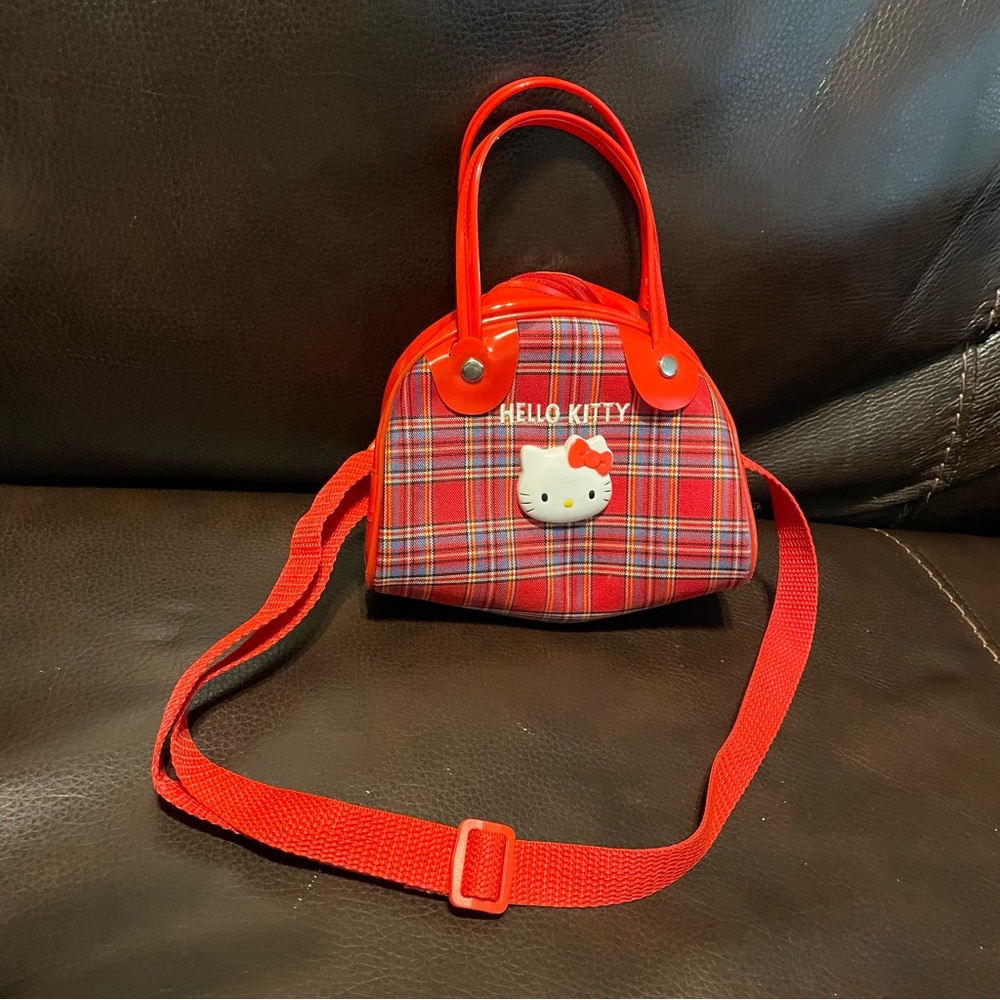 Hello Kitty Sanrio Red and Plaid Mini Bag